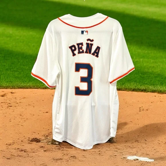 New MLB Nike Astros Jersey Pena #3